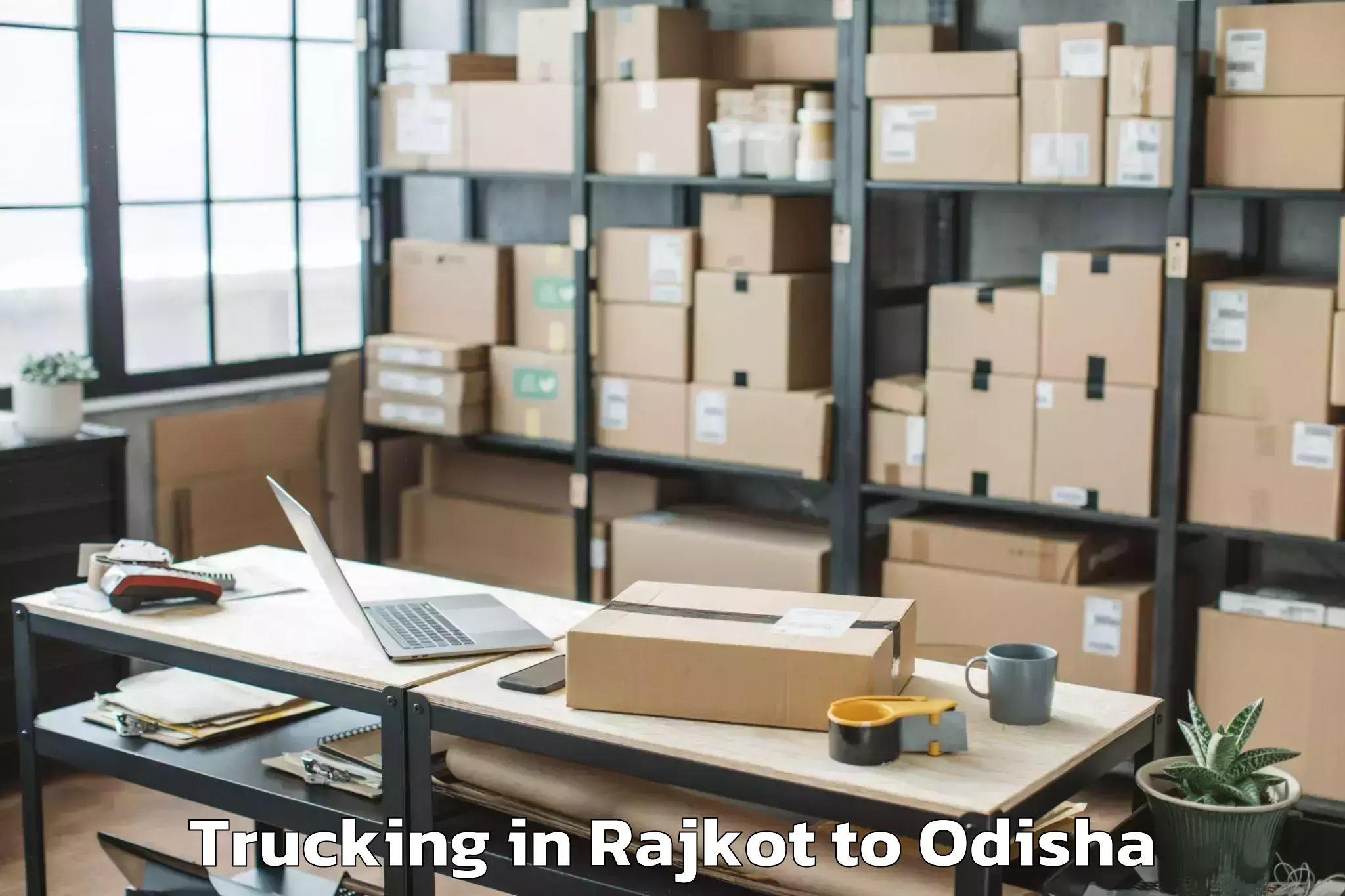 Top Rajkot to Dharuadihi Trucking Available